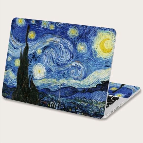 Van Gogh Starry Night Laptop Skin - Picture 1 of 6